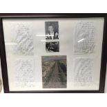 A group of four framed Reggie Kray interest letters including letters written by Reggie Kray to