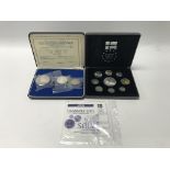A Denmark silver Euro proof set and Prince Charles