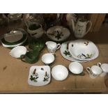 A box containing a collection of ceramics to include Doulton Larchmont pieces, Royal Adderley and