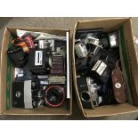 2 boxes of cameras