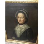 A large Victorian oil on canvas portrait of a lady . 60 by 75 cm .