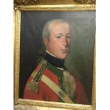 A 19th century Gilt framed portrait Depicting a captain in uniform.40 cm by 50 cm