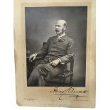 A signed photograph of Mr Henry C Burdett