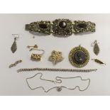 A collection of good dress jewellery including Dior, Capri and others, some silver, some set with