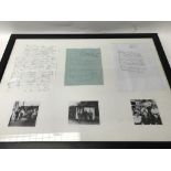 A group of three framed Reggie Kray interest lette