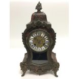A late 19th Century brass and tortoiseshell boulle