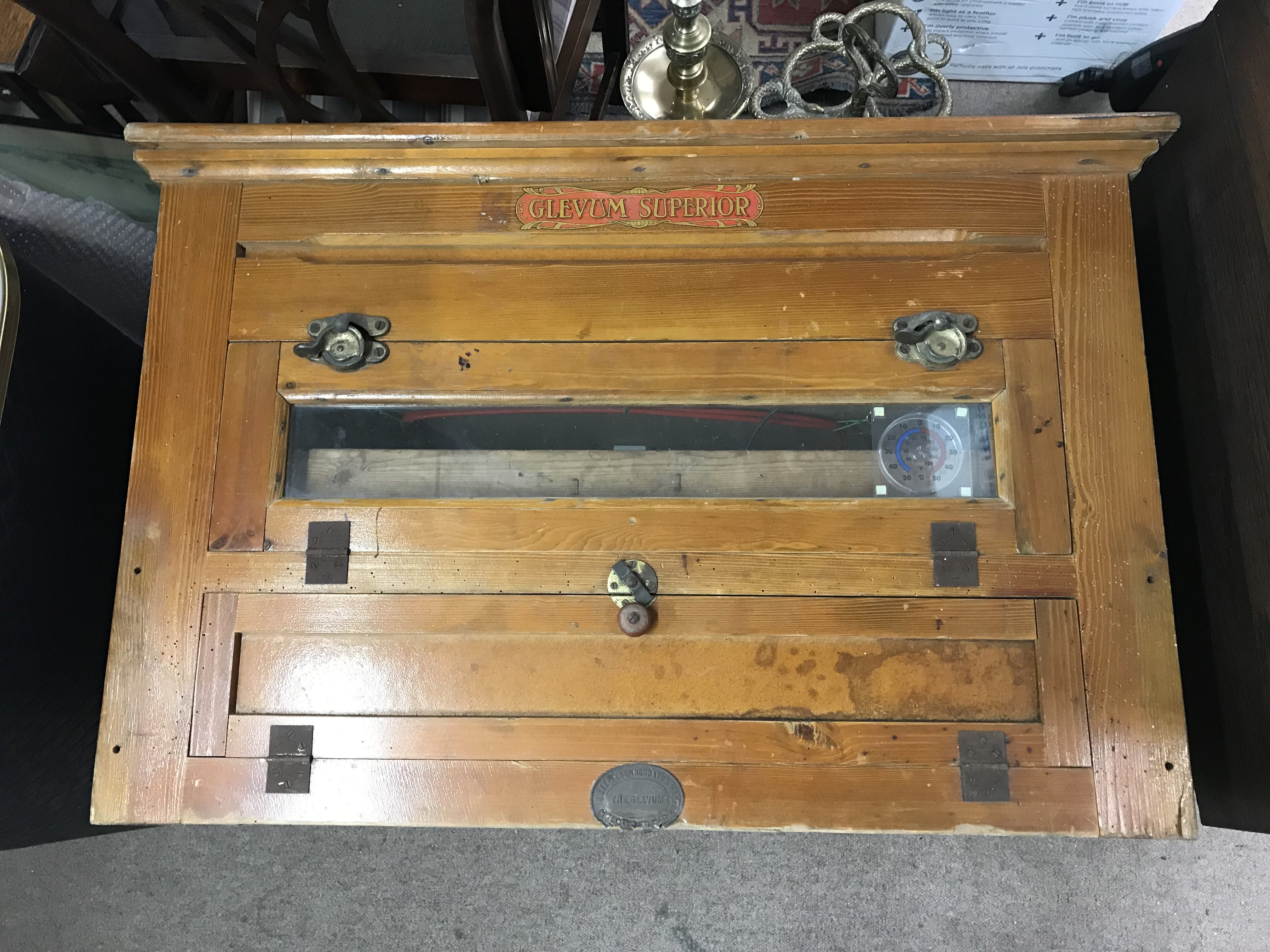 A Vintage dry running Glevum Superior incubator by H W Stephens of ...