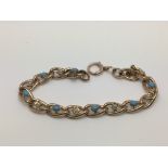 An Edwardian unmarked bracelet set with pearls and