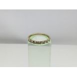 A 9ct gold ring set with diamonds, approx 1.3g and approx size N.
