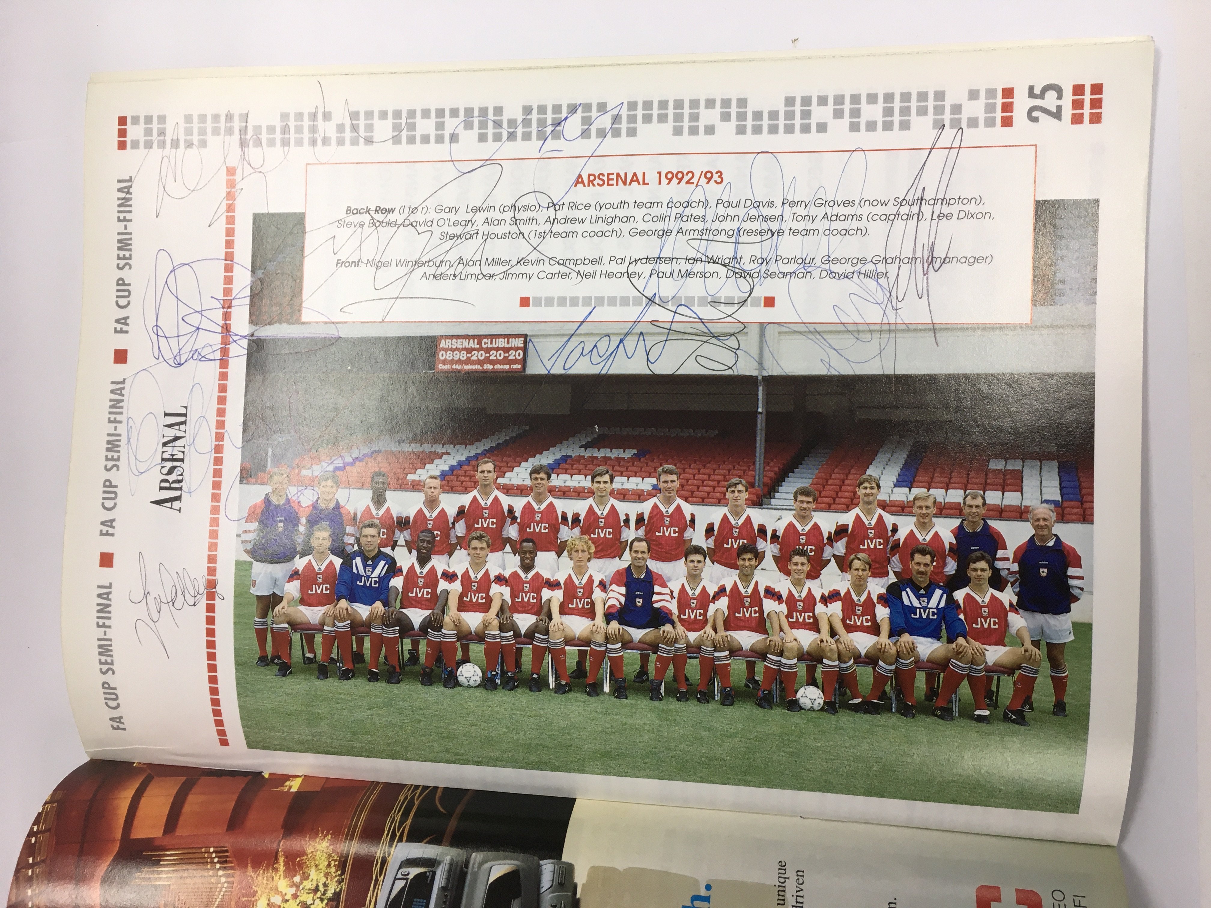 A multiple signed football program for the FA cup semi final between Arsenal and Tottenham Hotspur - Image 3 of 5