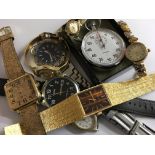 A collection of watches including a Oskar Emil wri