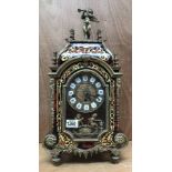 An impressive gilt brass mounted boulle mantle clock with a Franz Hermle Westminster chiming