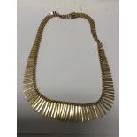 A 18 ct gold necklace 43 grams approx