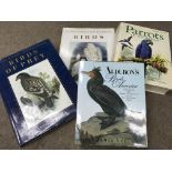 Four good bird books with full page colour prints