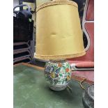 A Charlotte Rhead for Crown Ducal pottery lamp bas