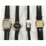 Four various watches comprising Rotary, Omega and
