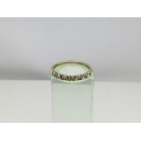 A 9ct gold ring set with diamonds, approx 1.3g and