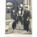 Two unframed pictures of Edwardian Royal family