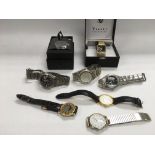 A collection of various watches.