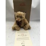 Steiff bear, Year 2000 Teddy bear, blond 43cm seat