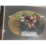 A framed watercolour still life signed T W Headlam