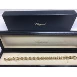 A Chopard 18ct gold bracelet in original case and