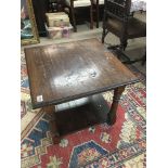 A small square oak coffee table 60x60