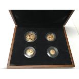 A royal mint gold proof ,four coin sovereign collection,