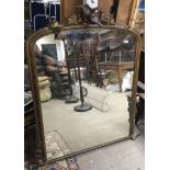 A large Victorian gilt Framed overMantle mirror. 1