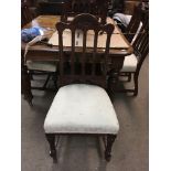 A set of 8 good quality Victorian dining chairs.