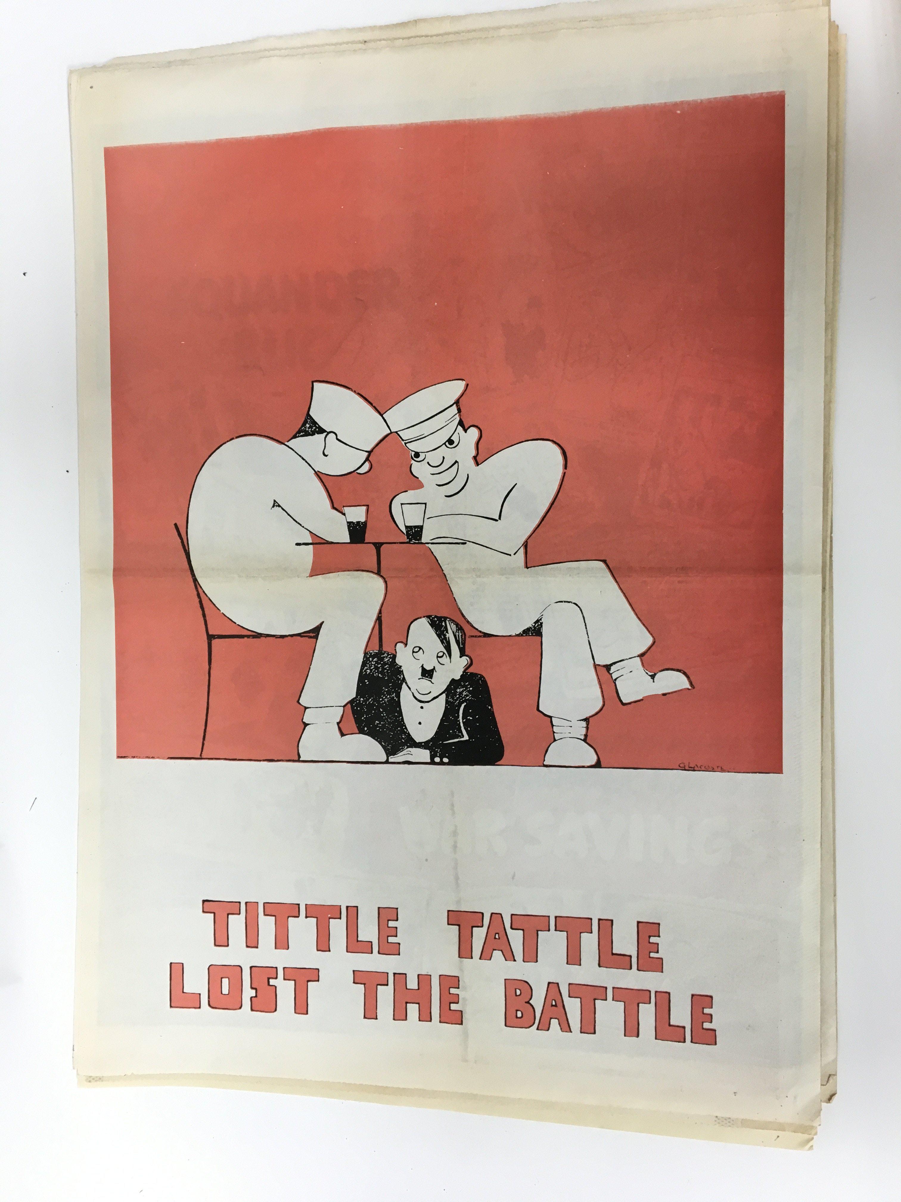 Ten old war time Unframed posters - Image 5 of 10