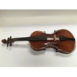 An early 20th Century German violin, Stradivari copy.
