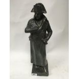 A large cast Plaster figure of Napoleon by Austin prod 1968. 54cm