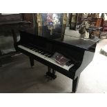 A Yamaha model GH1 polished ebony 5â€™3â€³ baby gr