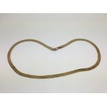 A 9ct gold necklace, approx 8.3g.