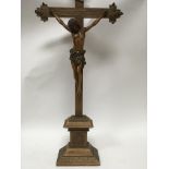 A oak crucifix 81 cm