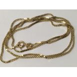 A 9ct gold link chain