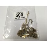 9ct gold chains and pendants etc. 14g.