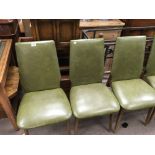 A set of 6 1970s dining chairs.