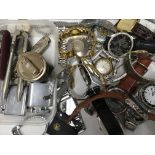 A collection of watches and lighters various