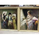 2 Good framed oil on canvas paintings both signed,