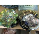 14 Carnival glass bowls