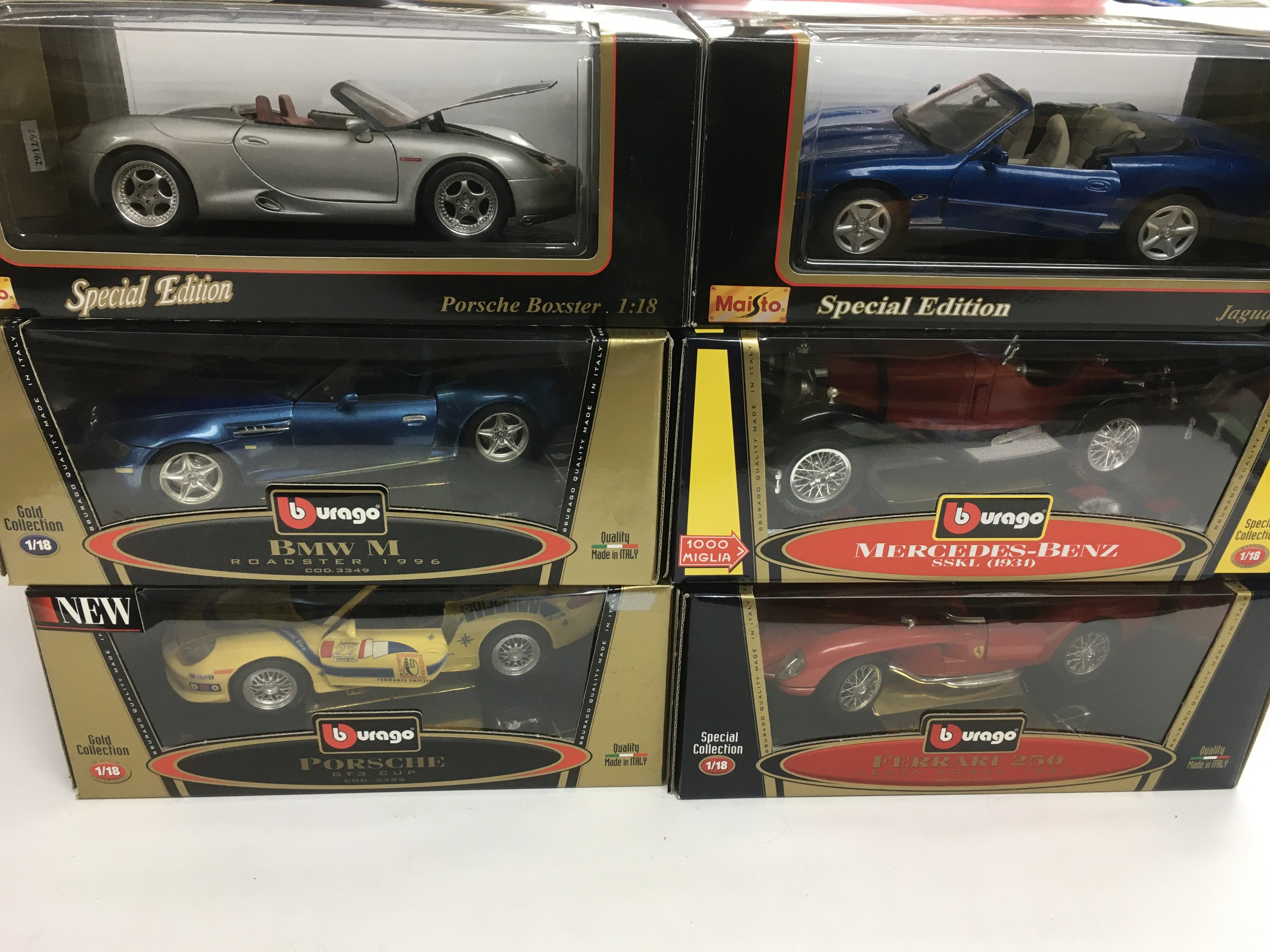 Fourteen boxed 1:18 scale die cast cars, mostly Bu - Image 2 of 2