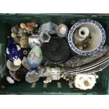 A good box of mixed porcelain and china.