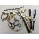 A bag of vintage watches.
