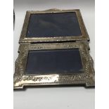 Two silver photo frames of Edwardian style