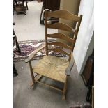 An elm rocking chair - NO RESERVE