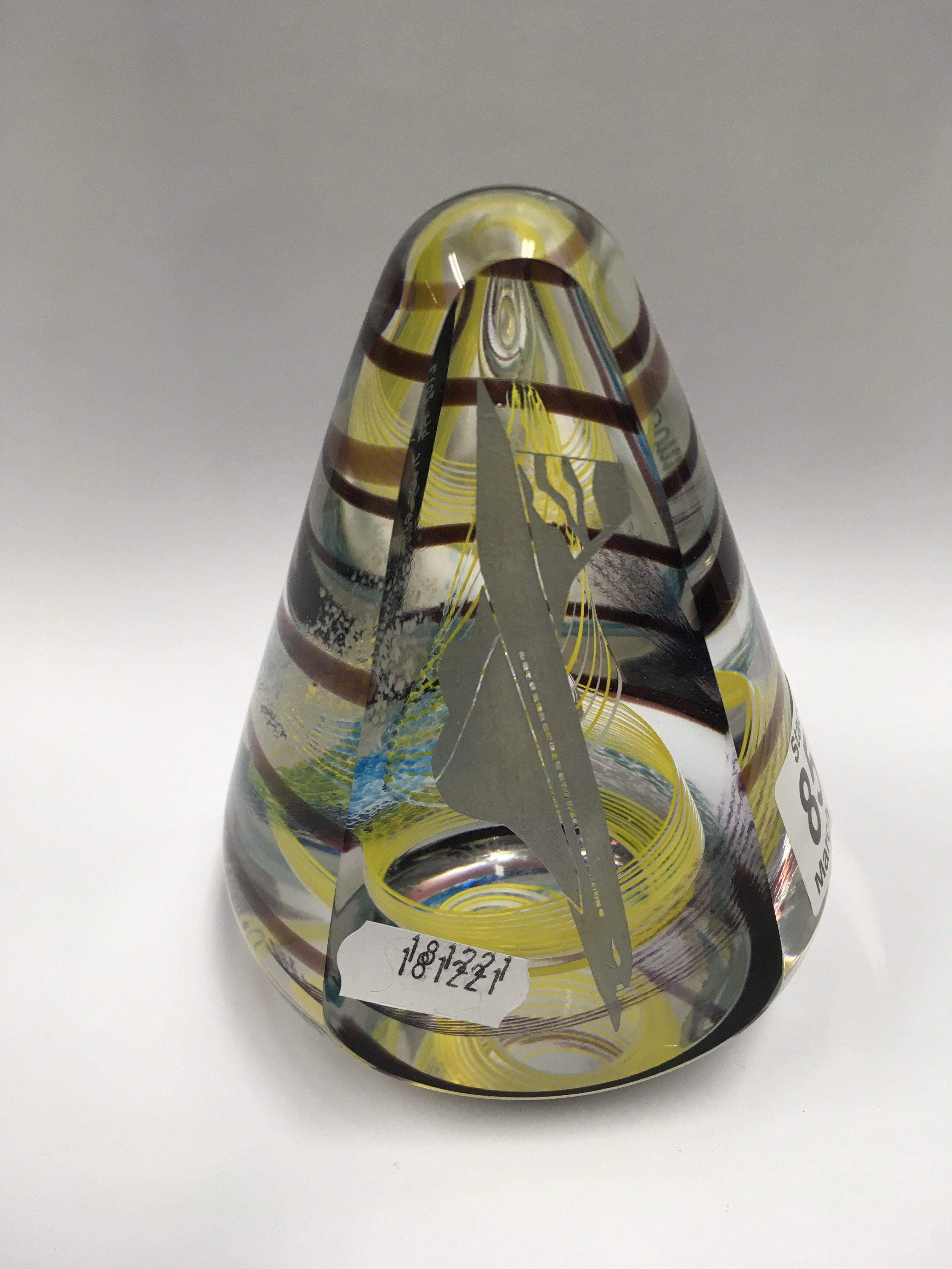 A Caithness paperweight titled Supersonic 44/150,