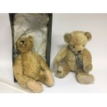 A boxed Steiff Harrods Musical Bear in a fitted bo