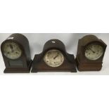 3 1920s mantle clocks.